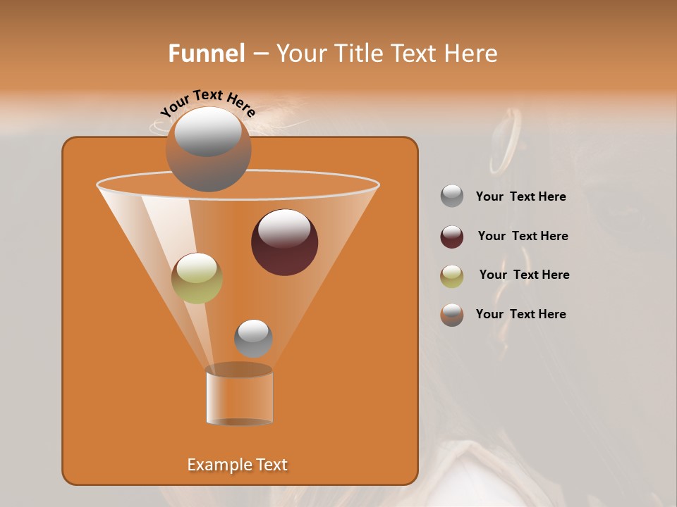 Woman Smiling Print PowerPoint Template