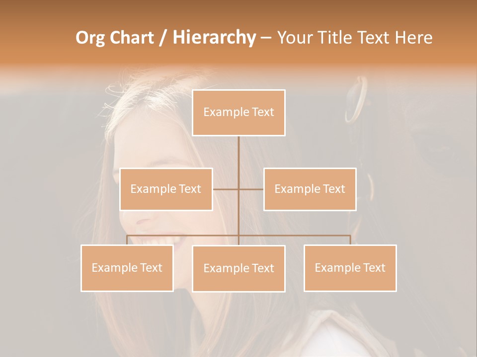 Woman Smiling Print PowerPoint Template