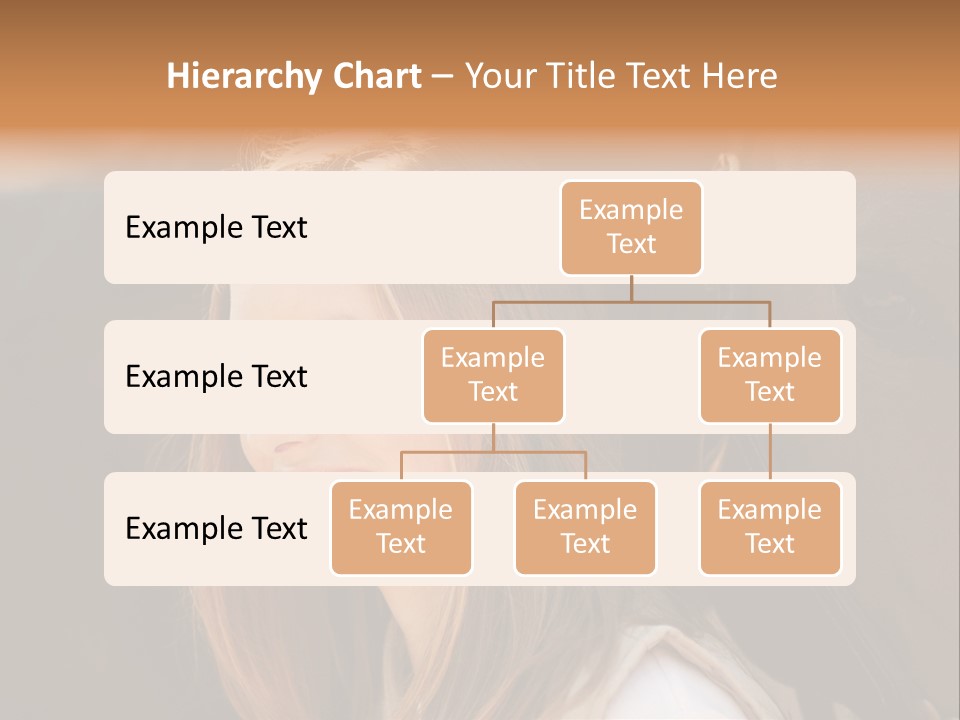 Woman Smiling Print PowerPoint Template