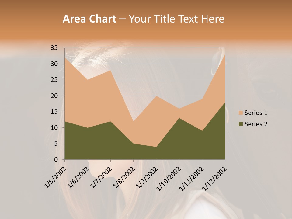Woman Smiling Print PowerPoint Template