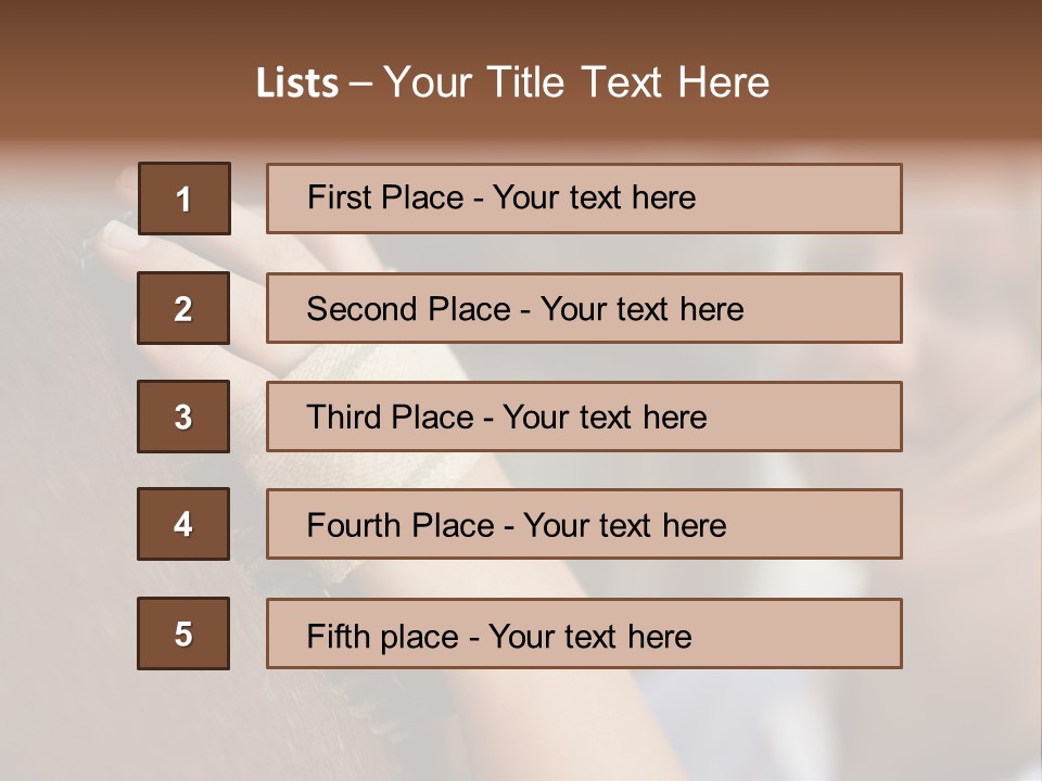 Preparation Brown  PowerPoint Template