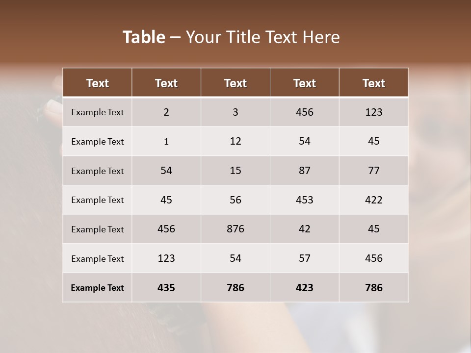 Preparation Brown  PowerPoint Template