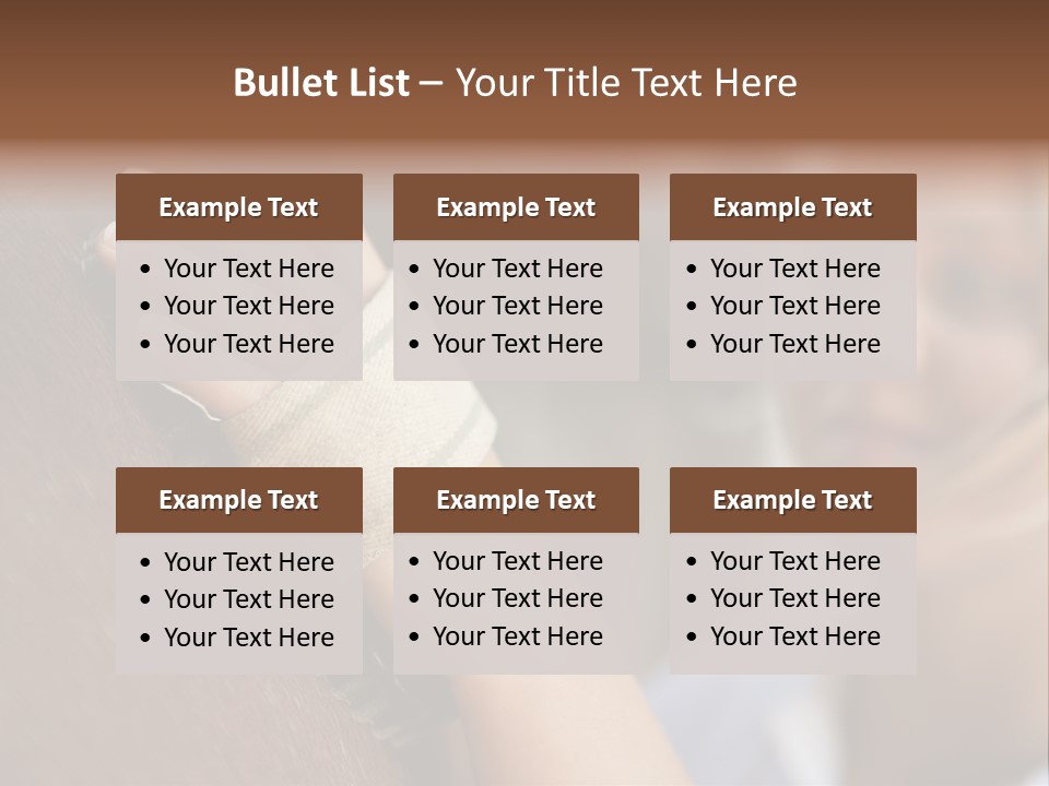 Preparation Brown  PowerPoint Template