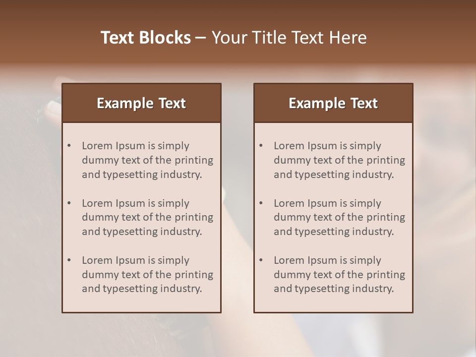 Preparation Brown  PowerPoint Template