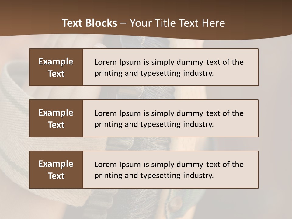 Preparation Using Holding PowerPoint Template
