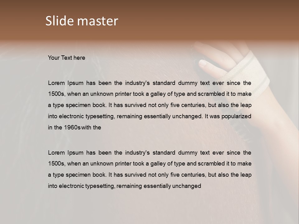 Colour Stockphotograph Oneperson PowerPoint Template