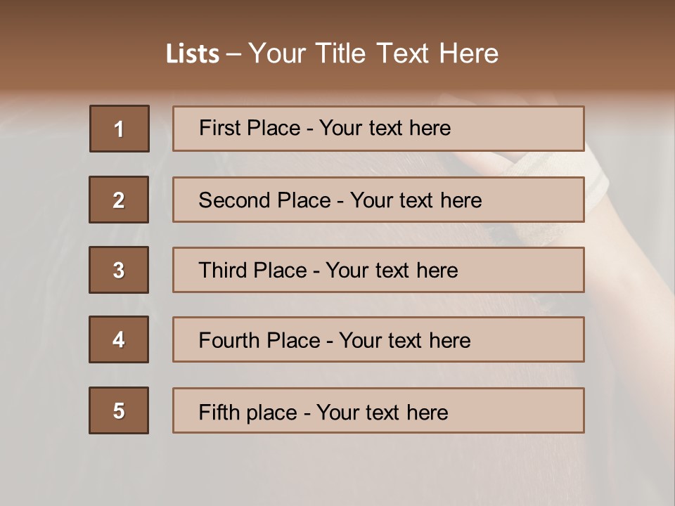 Colour Stockphotograph Oneperson PowerPoint Template