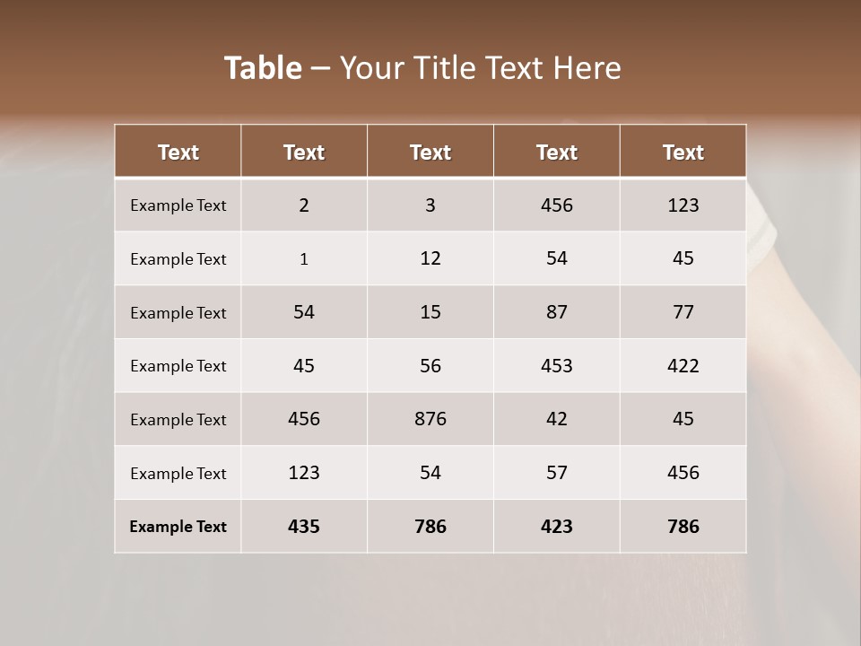 Colour Stockphotograph Oneperson PowerPoint Template