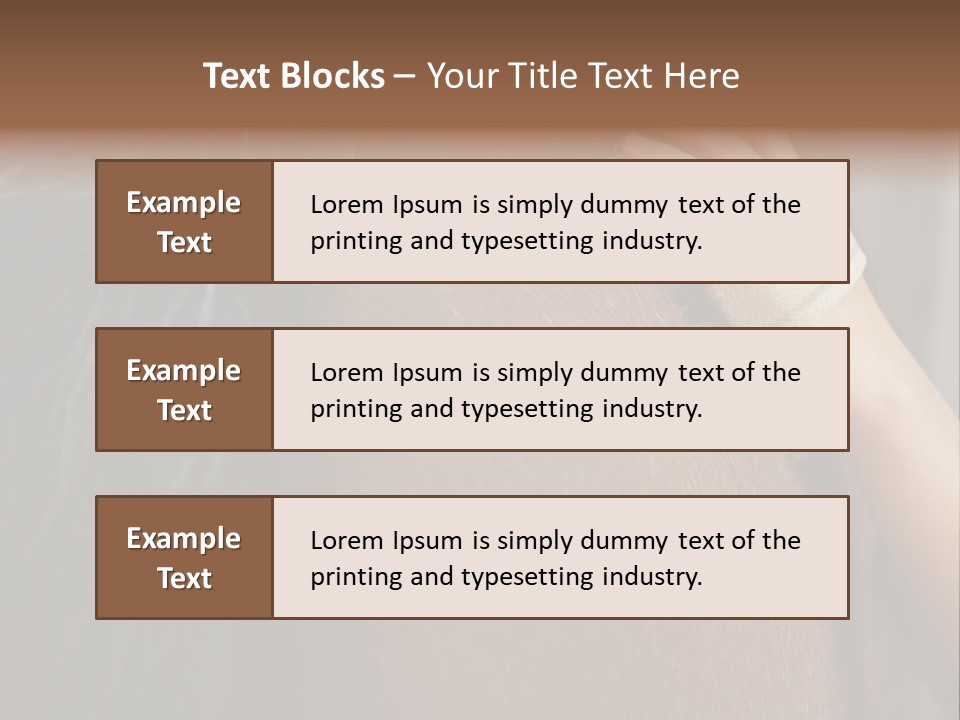 Colour Stockphotograph Oneperson PowerPoint Template