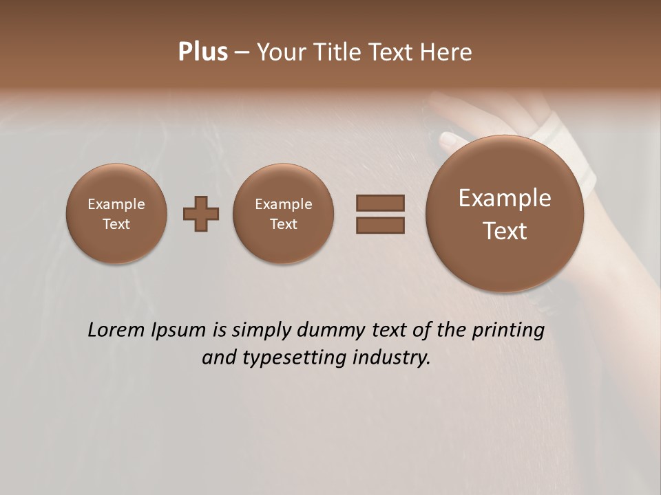 Colour Stockphotograph Oneperson PowerPoint Template