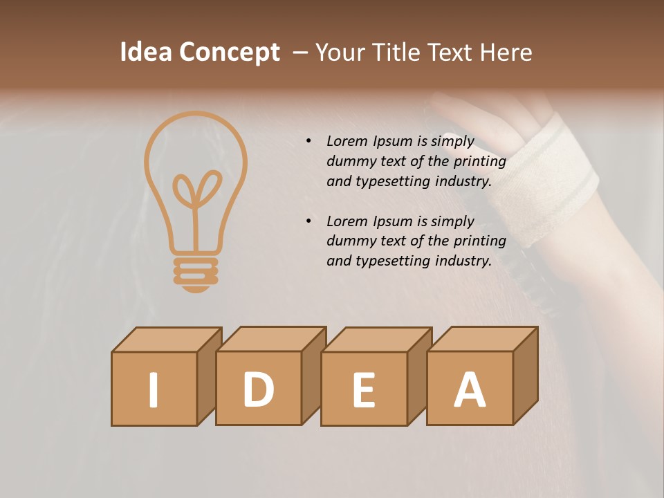 Colour Stockphotograph Oneperson PowerPoint Template