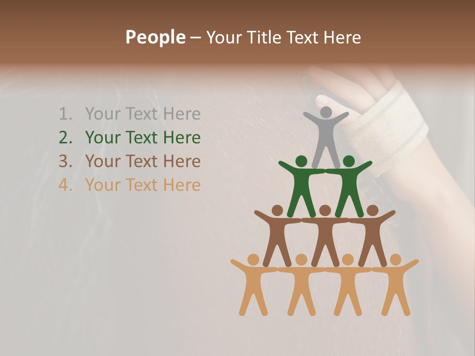 Colour Stockphotograph Oneperson PowerPoint Template