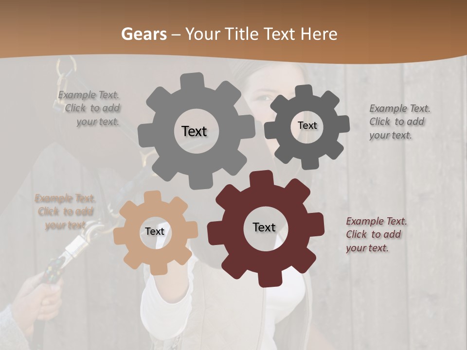 Mural Caucasian Bay PowerPoint Template