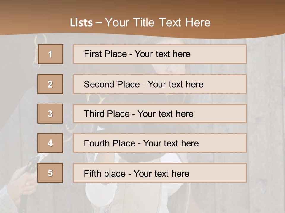 Mural Caucasian Bay PowerPoint Template