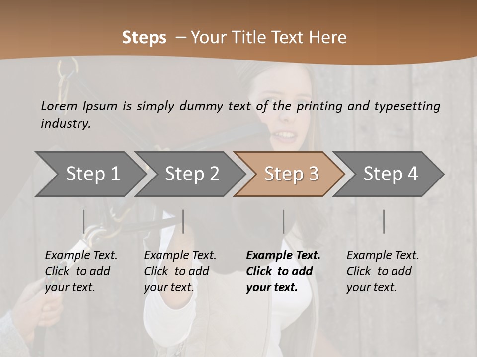 Mural Caucasian Bay PowerPoint Template