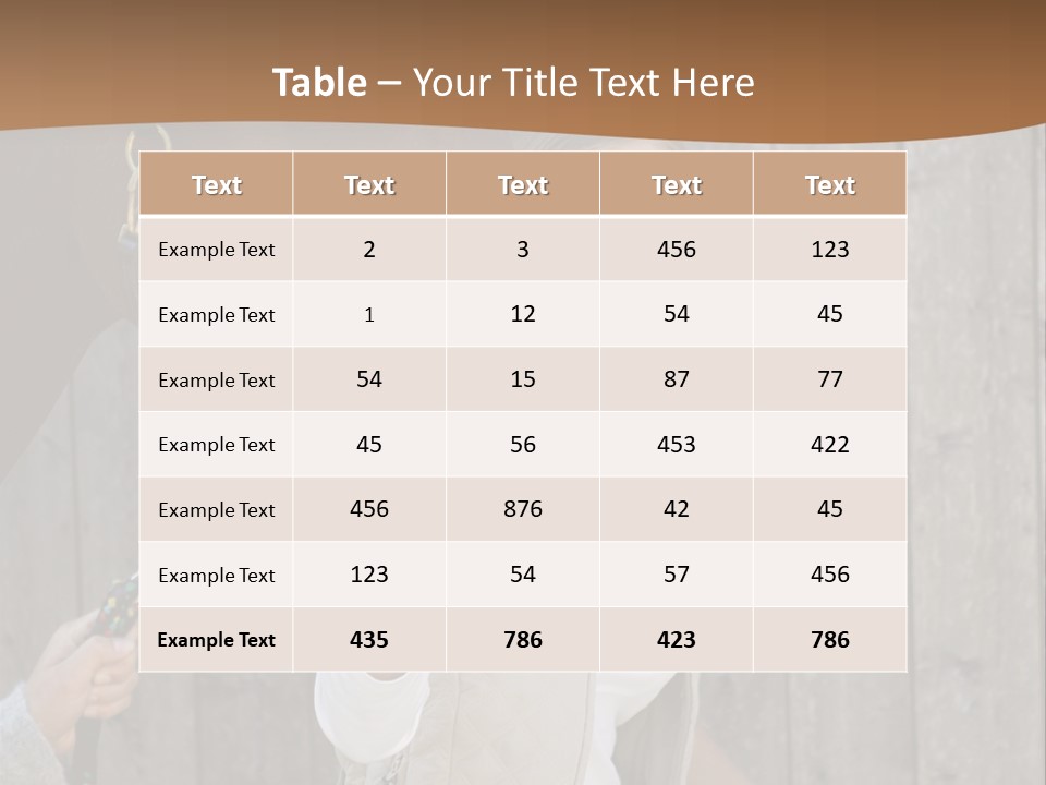 Mural Caucasian Bay PowerPoint Template