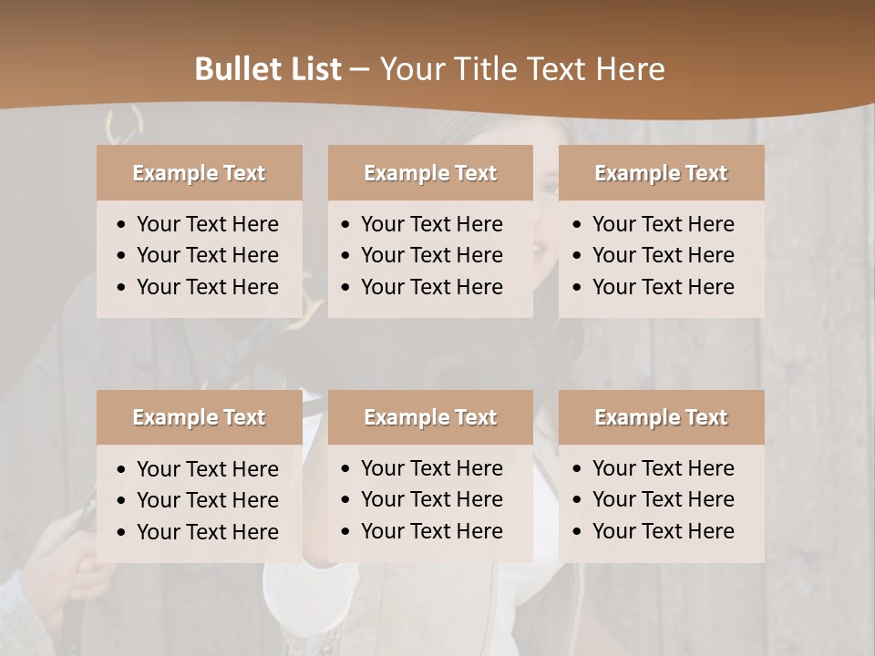 Mural Caucasian Bay PowerPoint Template