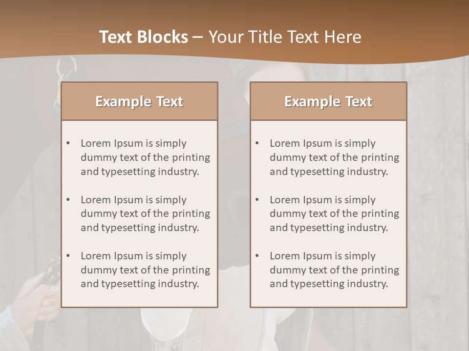 Mural Caucasian Bay PowerPoint Template
