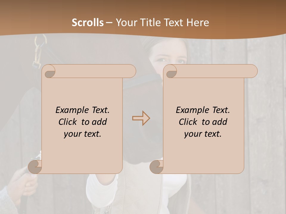 Mural Caucasian Bay PowerPoint Template