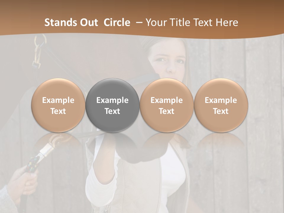 Mural Caucasian Bay PowerPoint Template