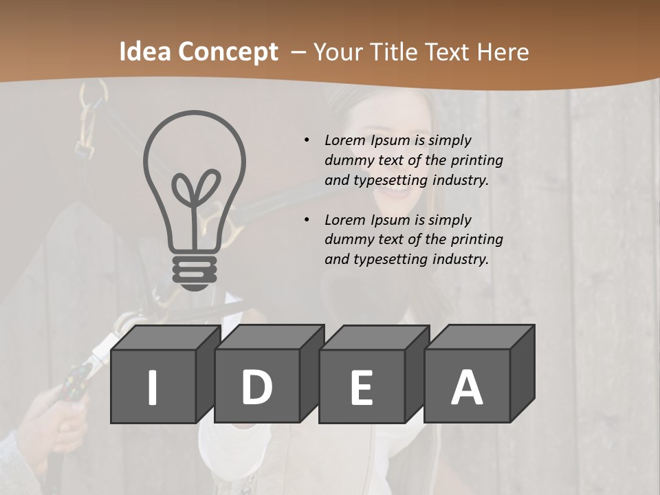 Mural Caucasian Bay PowerPoint Template