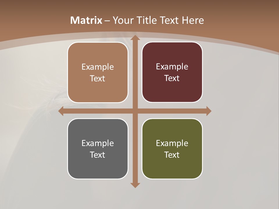 Brown Youngwoman Hiding PowerPoint Template