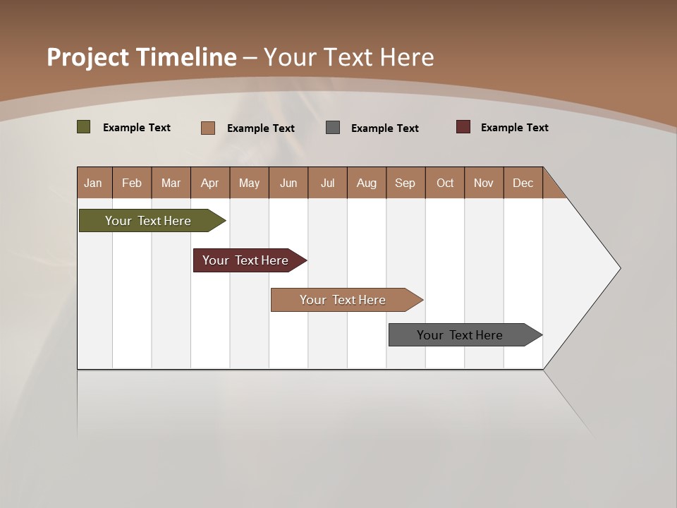 Brown Youngwoman Hiding PowerPoint Template