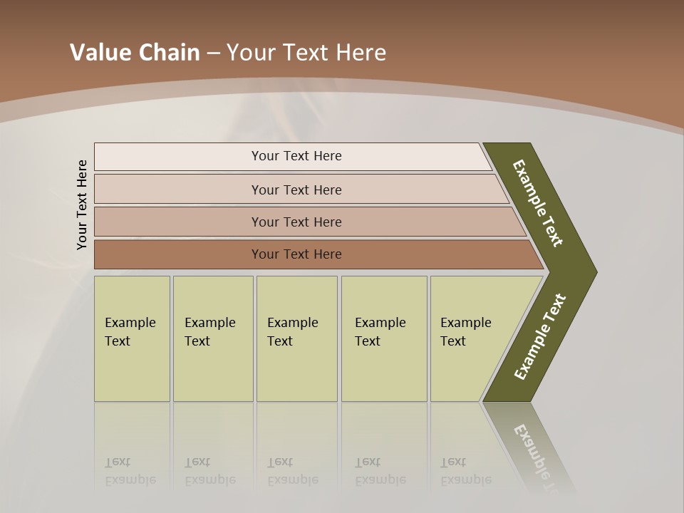 Brown Youngwoman Hiding PowerPoint Template