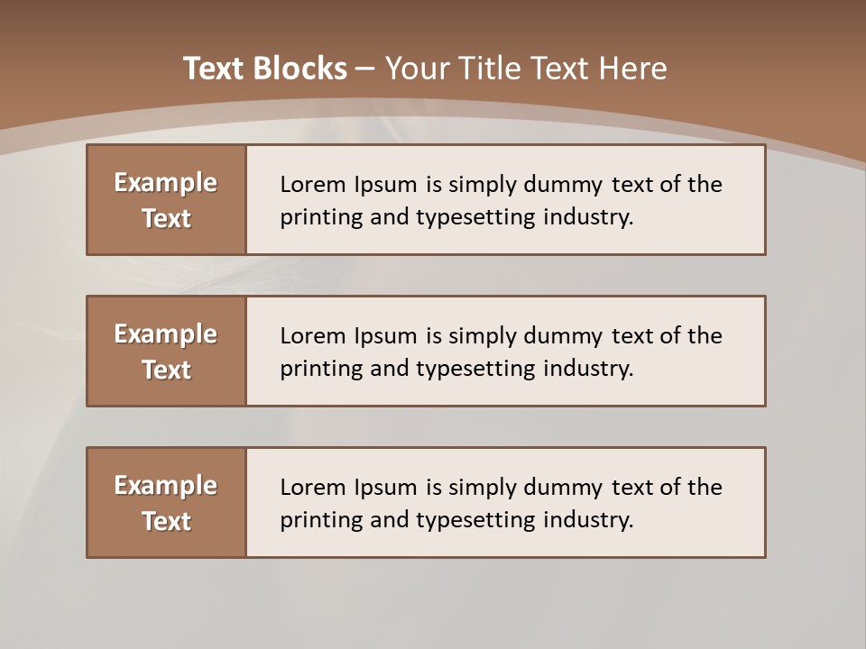 Brown Youngwoman Hiding PowerPoint Template