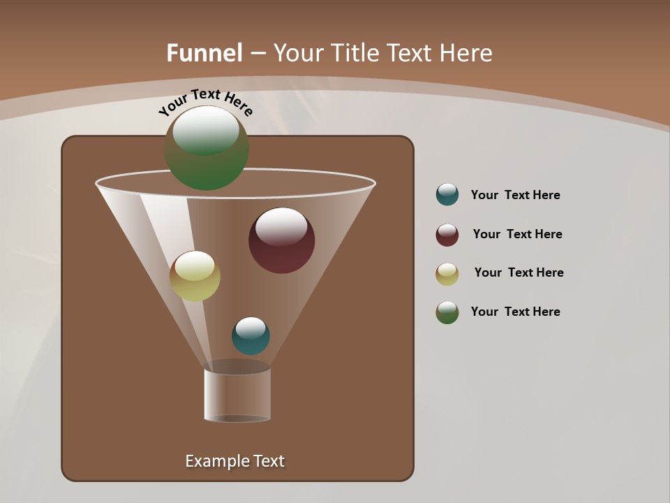 Brown Youngwoman Hiding PowerPoint Template