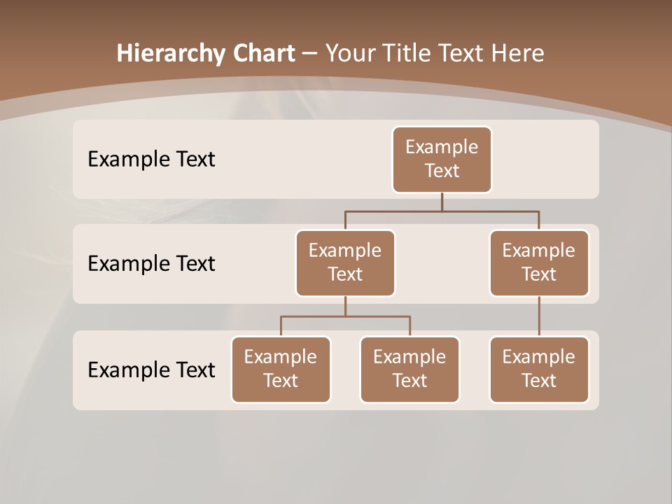 Brown Youngwoman Hiding PowerPoint Template