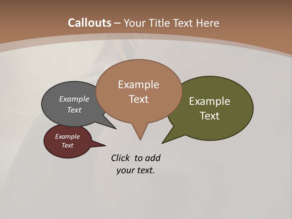 Brown Youngwoman Hiding PowerPoint Template