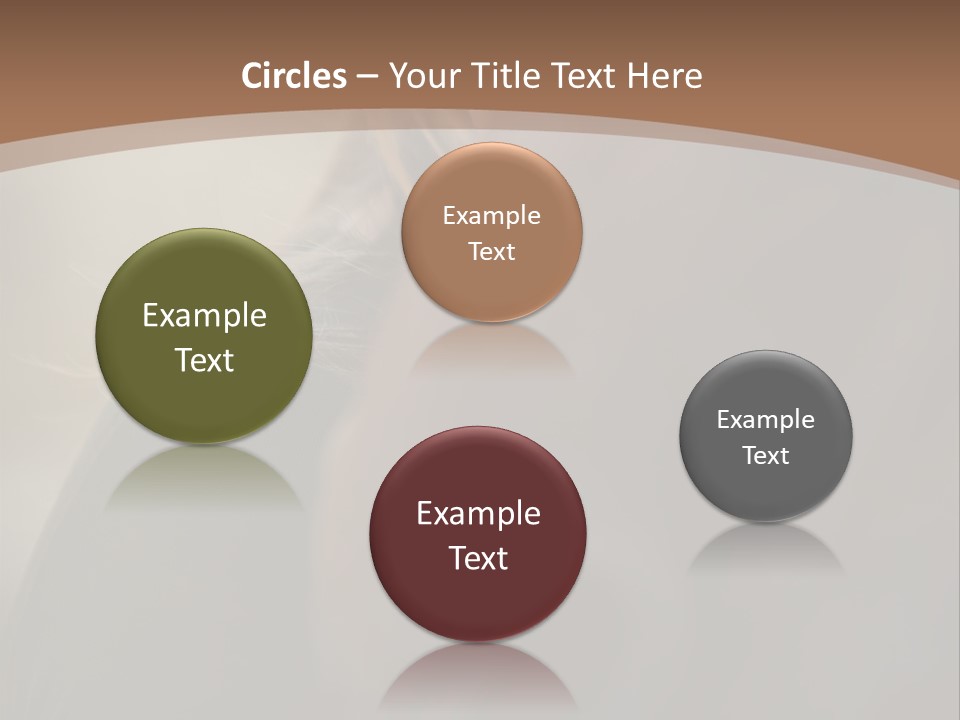 Brown Youngwoman Hiding PowerPoint Template