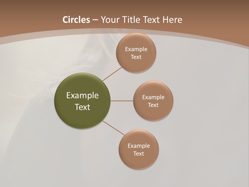 Brown Youngwoman Hiding PowerPoint Template