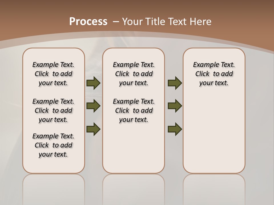 Brown Youngwoman Hiding PowerPoint Template