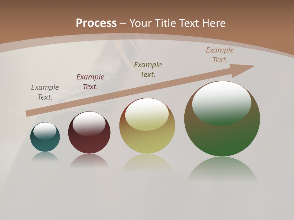 Brown Youngwoman Hiding PowerPoint Template