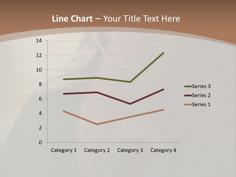 Brown Youngwoman Hiding PowerPoint Template