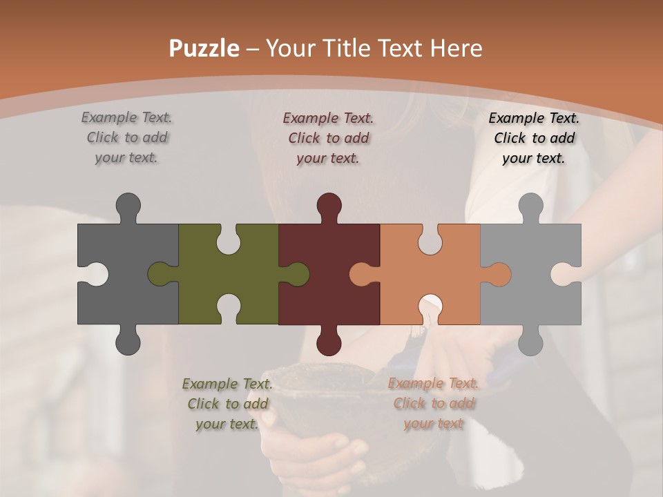 Positive Scraping Hoofpick PowerPoint Template