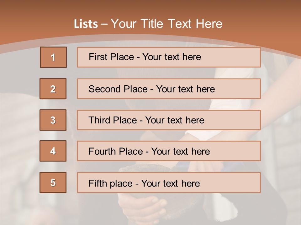 Positive Scraping Hoofpick PowerPoint Template