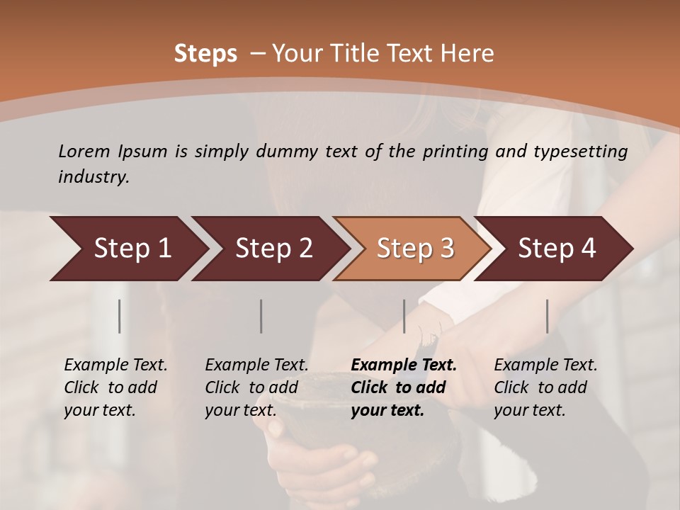 Positive Scraping Hoofpick PowerPoint Template