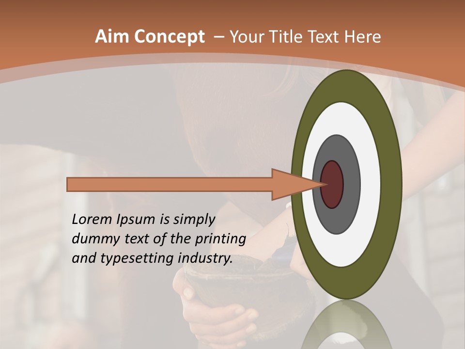 Positive Scraping Hoofpick PowerPoint Template