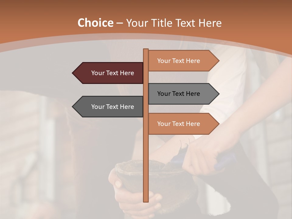 Positive Scraping Hoofpick PowerPoint Template