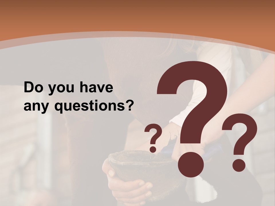 Positive Scraping Hoofpick PowerPoint Template