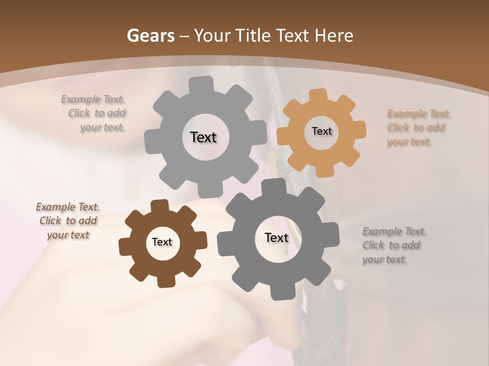 Outside Fairground Men PowerPoint Template