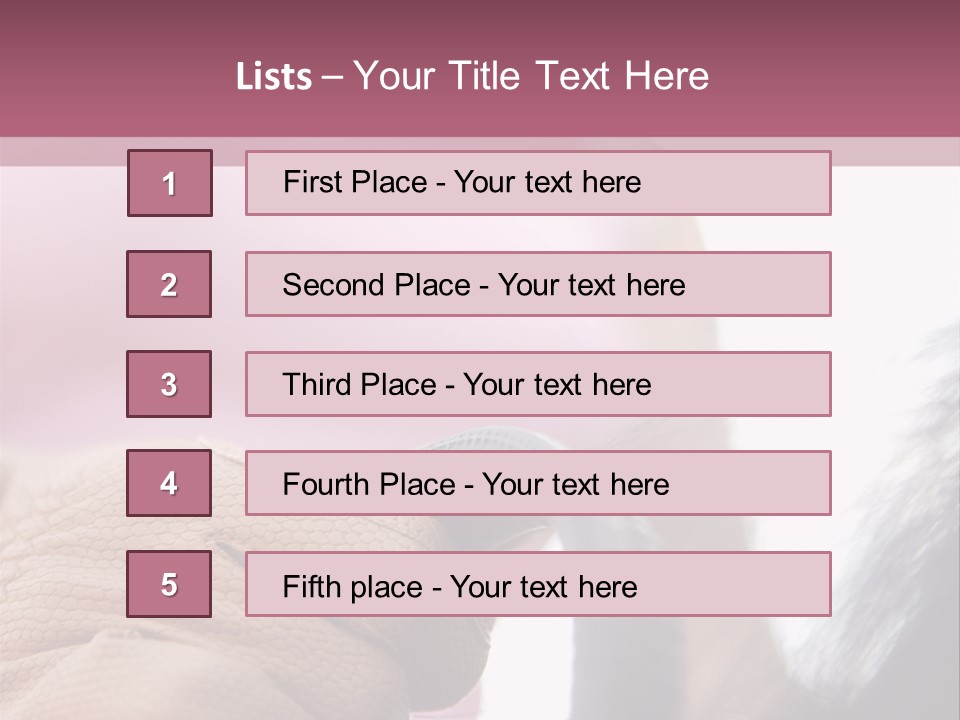 Posters Wallmurals Female PowerPoint Template