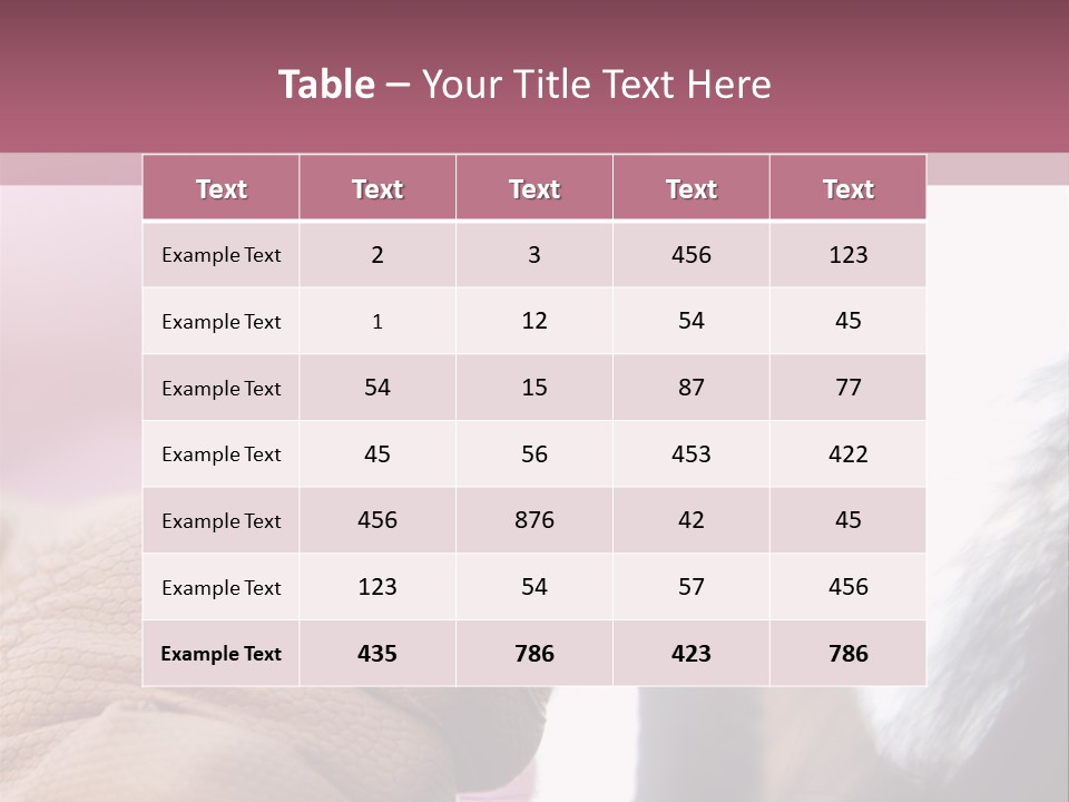 Posters Wallmurals Female PowerPoint Template