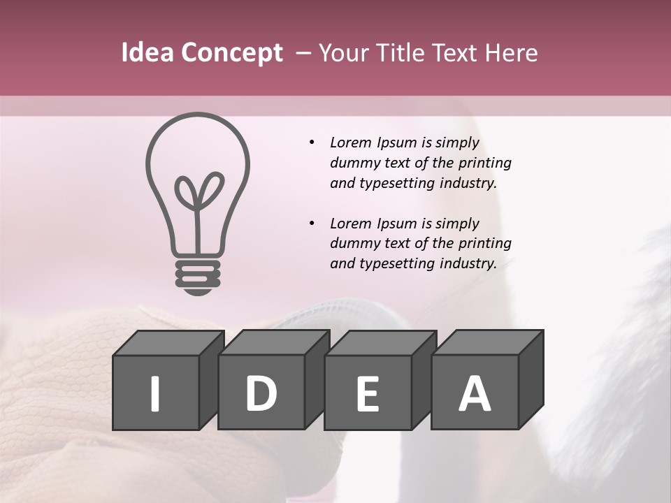 Posters Wallmurals Female PowerPoint Template