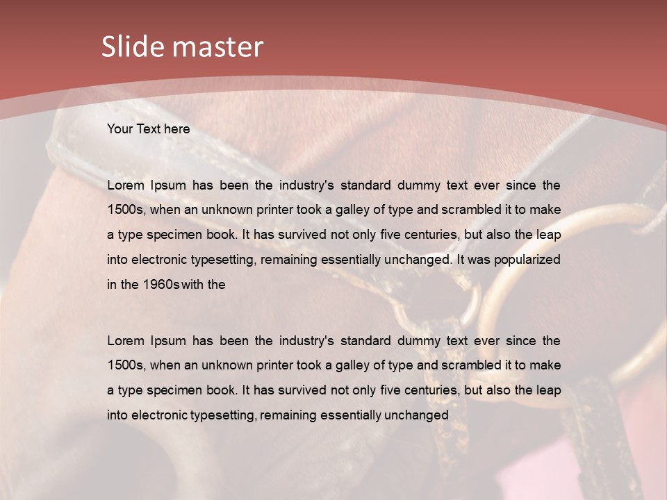 Animal Oneperson Colour PowerPoint Template