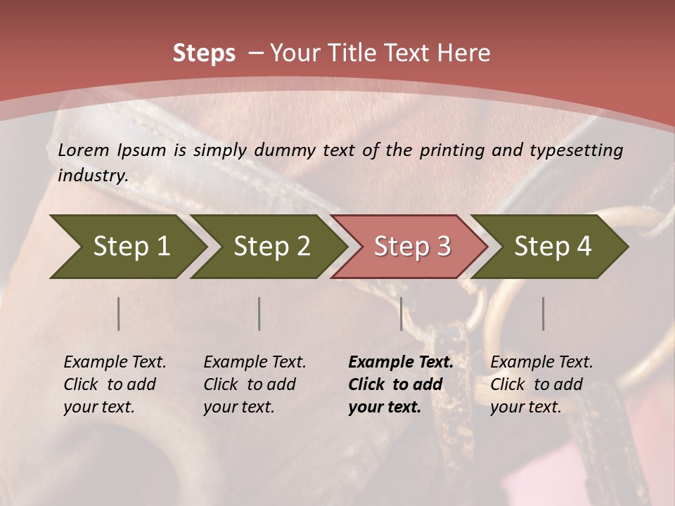 Animal Oneperson Colour PowerPoint Template