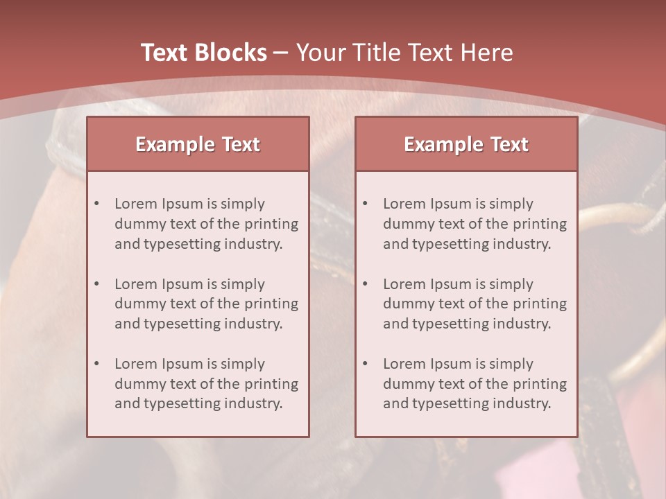 Animal Oneperson Colour PowerPoint Template